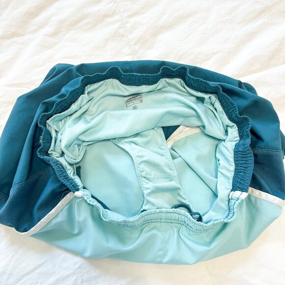 Nike Dri-FIT Tempo Running Shorts Women’s Small Teal Aqua Blue Activewear - Picture 5 of 7